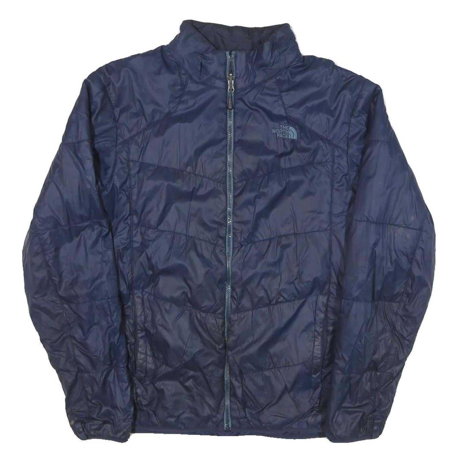 THE NORTH FACE Mens Blue Lightweight Jacket M Polyester Blend Plain Zip Outdoor Refurbished - N/A refurbished available on Cerqular