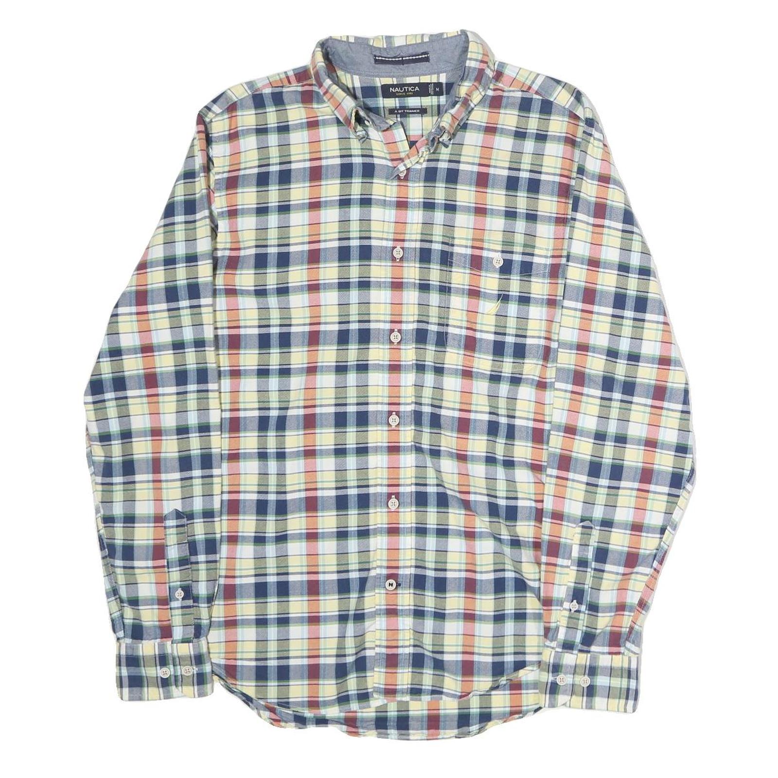 Buy NAUTICA Mens Blue & Red Check Shirt M Classic Cotton Button-Down Long Sleeve Refurbished - $25.99 NAUTICA Mens Blue & Red Check Shirt M Classic Cotton Button-Down Long Sleeve Refurbished - N/A refurbished available on Cerqular