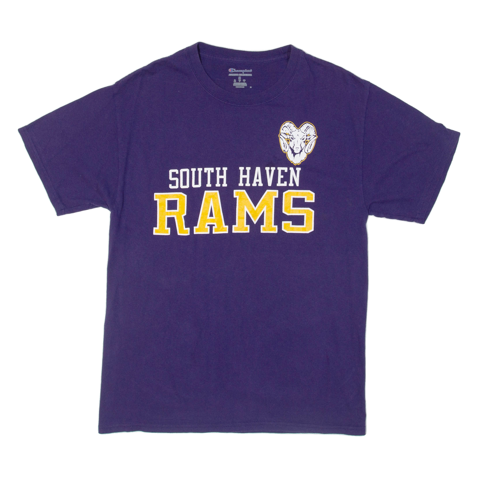 CHAMPION South Haven Rams Mens T-Shirt Purple USA M Refurbished - N/A refurbished available on Cerqular