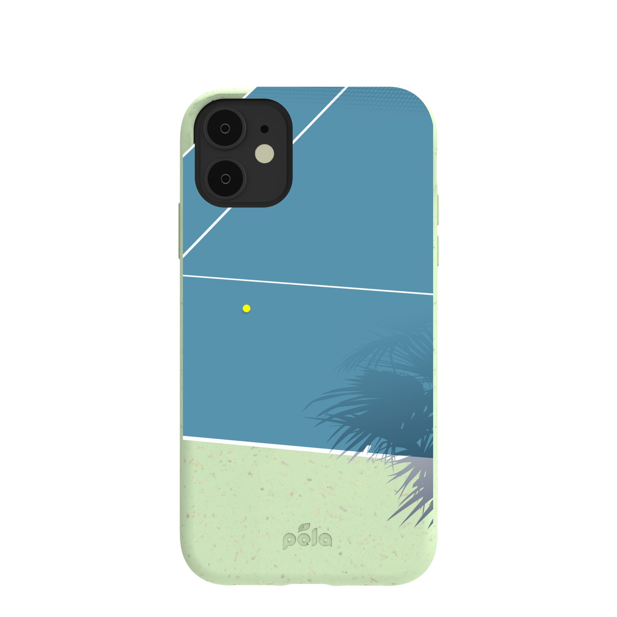 Sage Green Tennis Court iPhone 11 Case Refurbished - Pela Case refurbished available on Cerqular