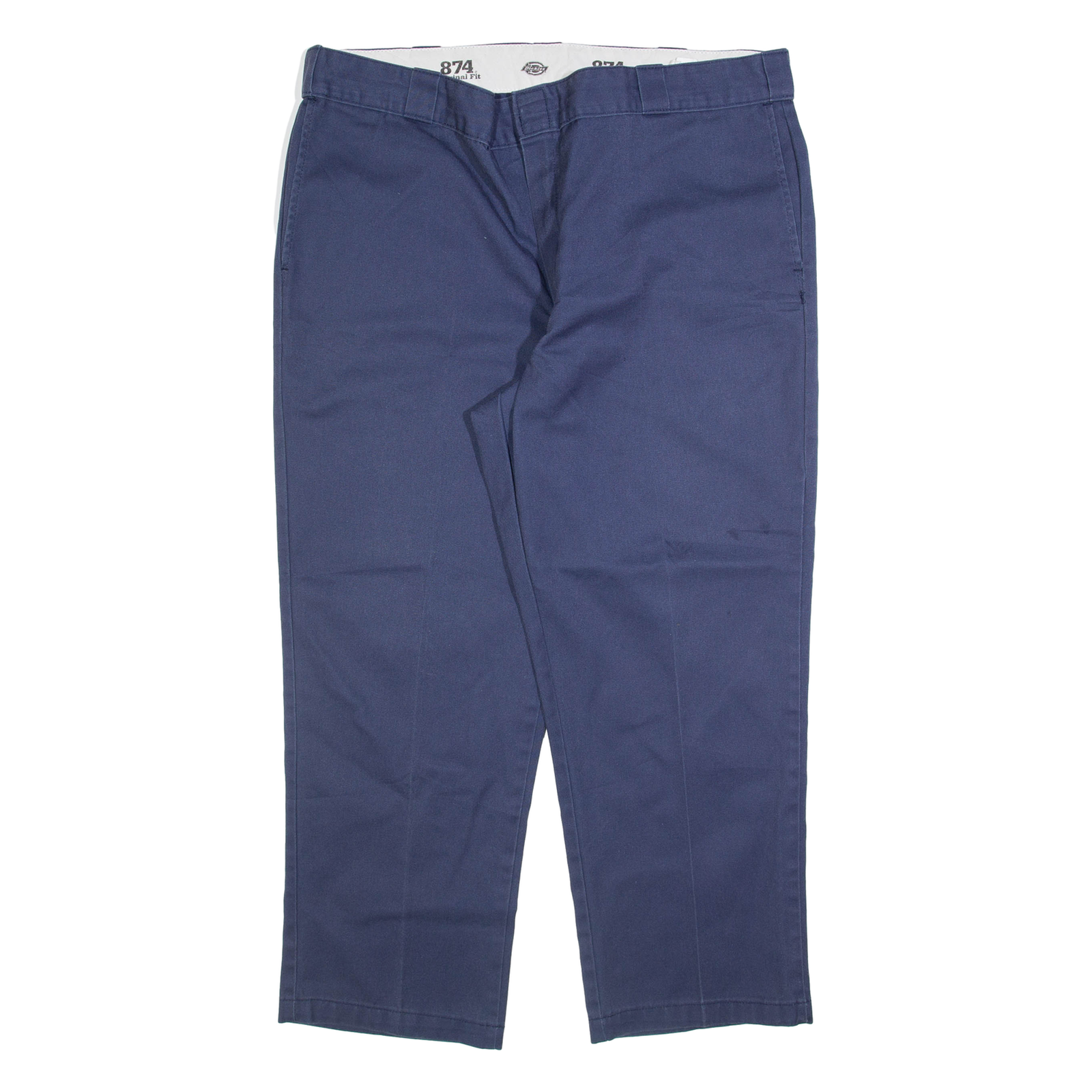 DICKIES 874 Workwear Mens Trousers Blue Regular Straight W42 L28 Refurbished - N/A refurbished available on Cerqular