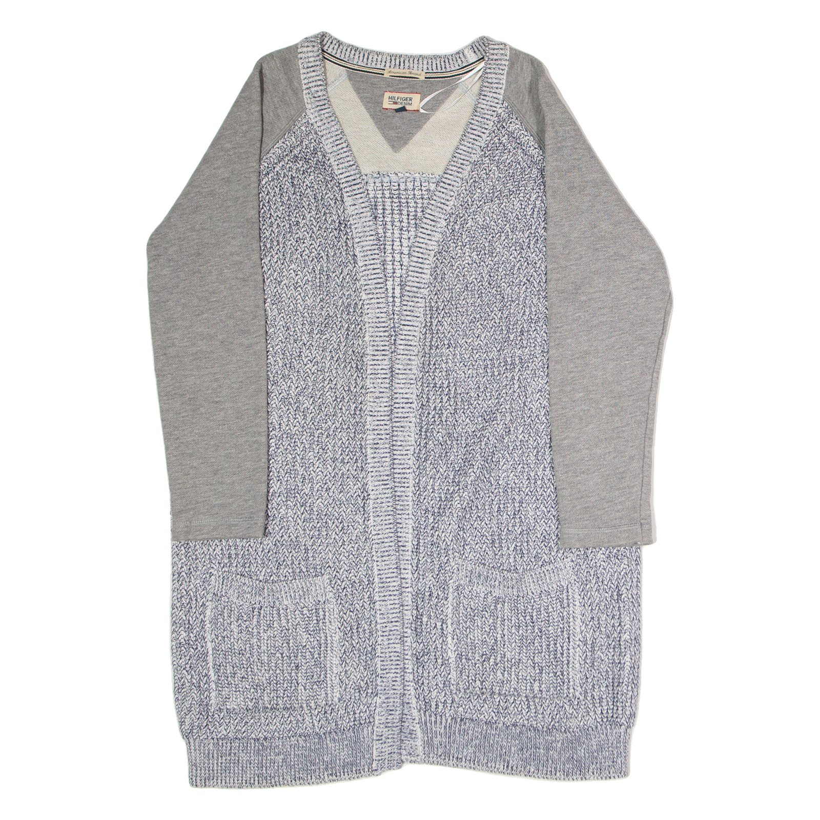 Buy HILFIGER DENIM Wrap Womens Patterned Cardigan Blue V-Neck Chunky Knit M Refurbished - $28.59 HILFIGER DENIM Wrap Womens Patterned Cardigan Blue V-Neck Chunky Knit M Refurbished - N/A refurbished available on Cerqular