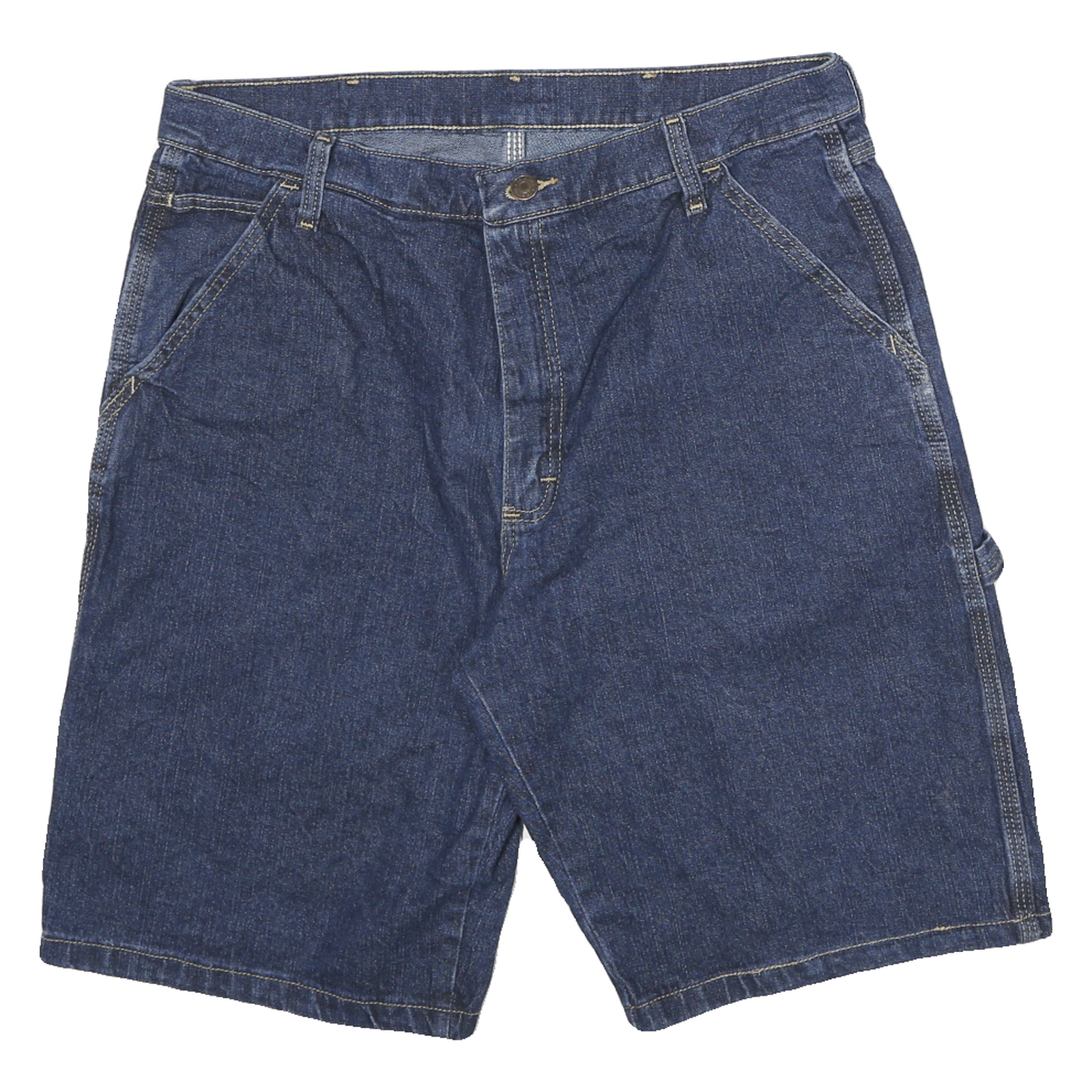 WRANGLER Mens Cotton Blue Denim Casual Shorts XL W32 Utility Pockets Refurbished - N/A refurbished available on Cerqular