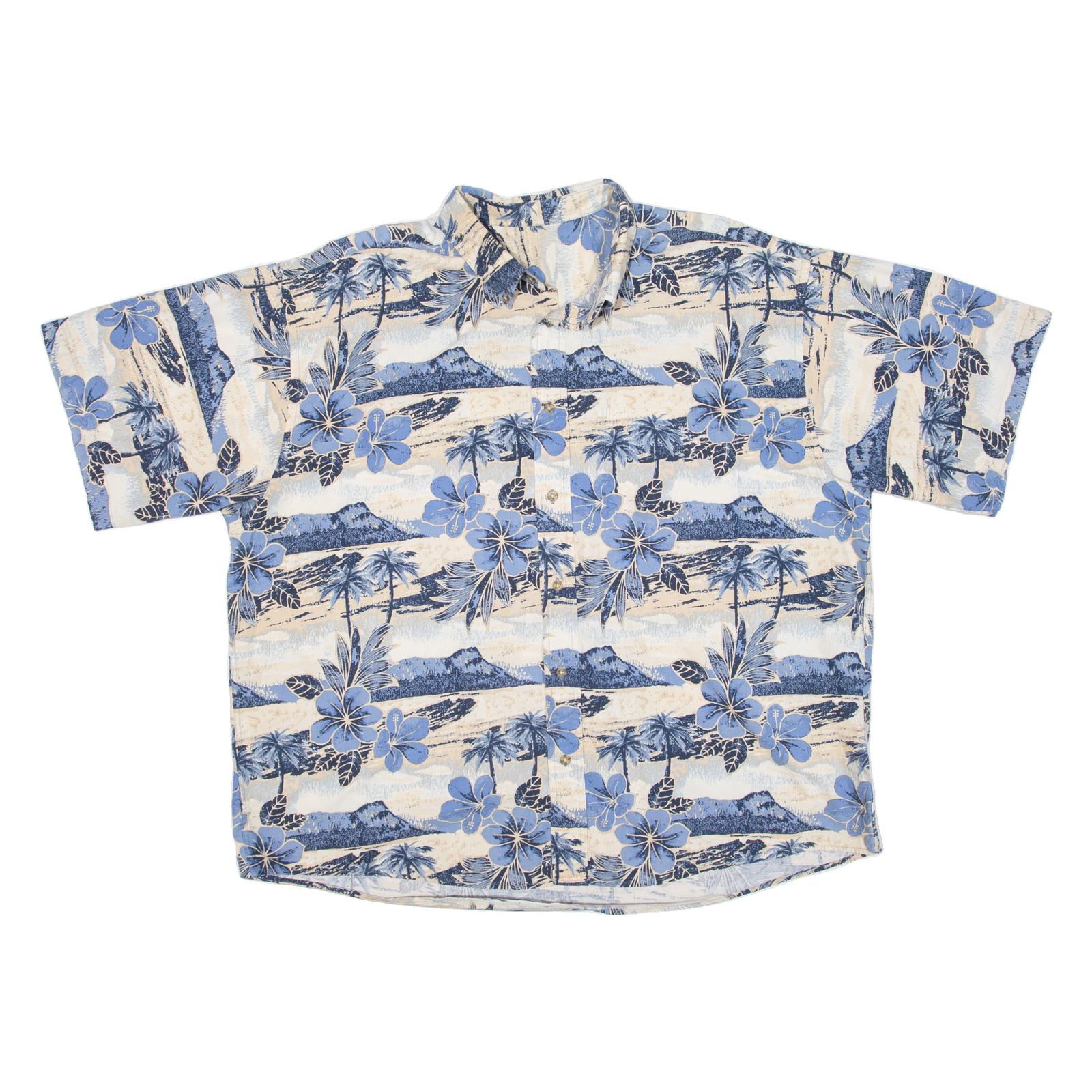 Buy Mens Hawaiian Shirt Blue Floral 2XL Refurbished - $18.19 Mens Hawaiian Shirt Blue Floral 2XL Refurbished - N/A refurbished available on Cerqular