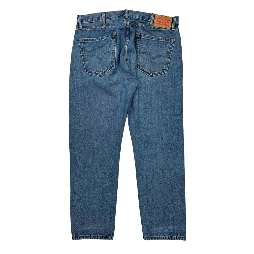505 Levis Jeans - 38W 32L Blue Cotton Refurbished - Thrifted (note: this is a term often used to describe second- refurbished available on Cerqular