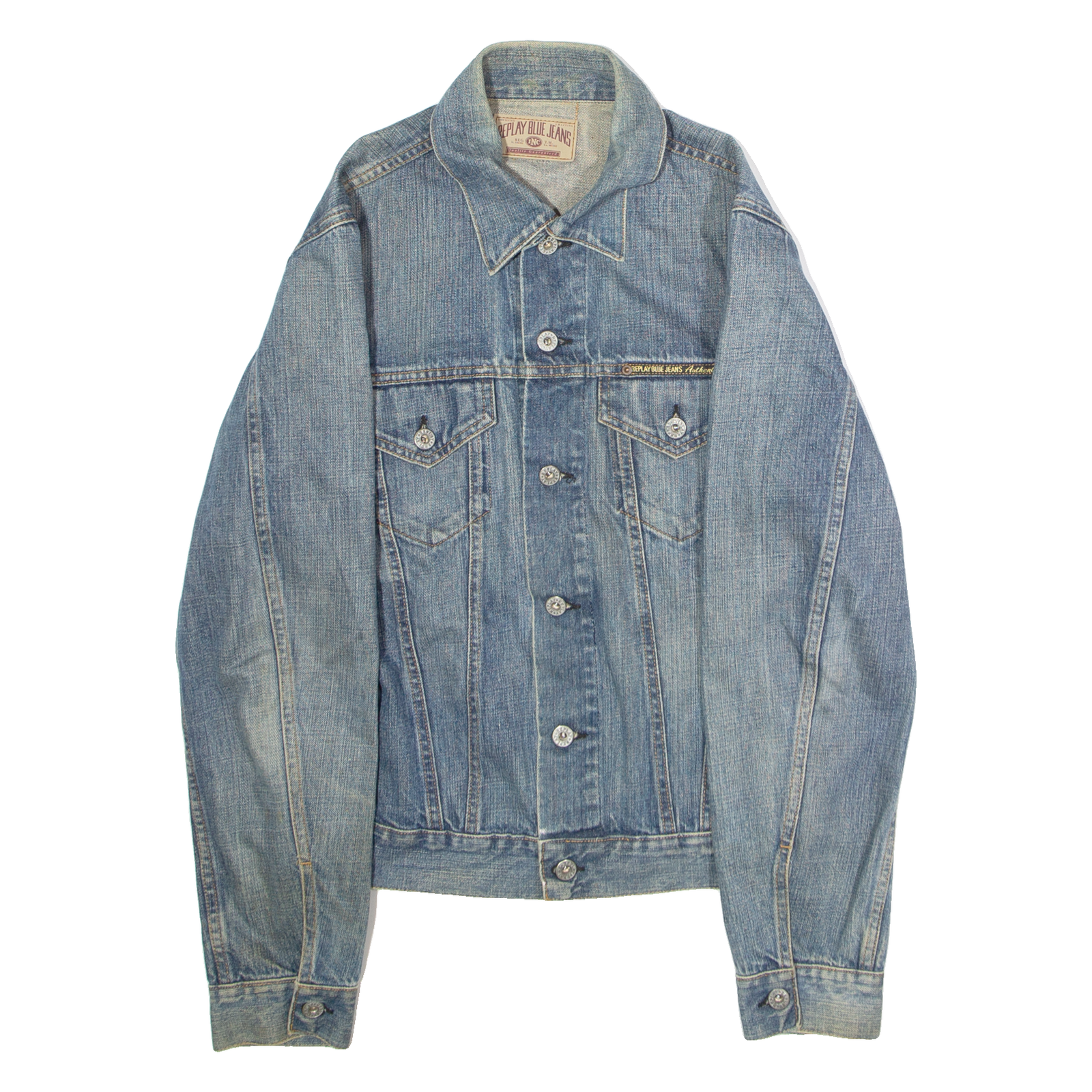 REPLAY Mens Denim Jacket Blue S Refurbished - N/A refurbished available on Cerqular