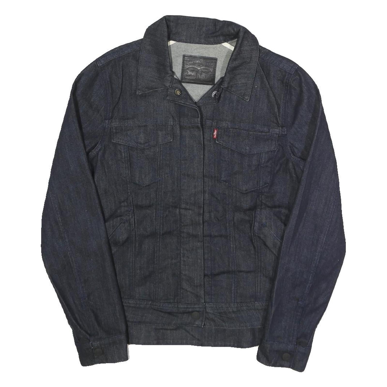 Buy LEVI'S Womens Blue Denim Jacket XS Cotton Blend Plain Button Closure Classic Refurbished - $68.89 LEVI'S Womens Blue Denim Jacket XS Cotton Blend Plain Button Closure Classic Refurbished - N/A refurbished available on Cerqular