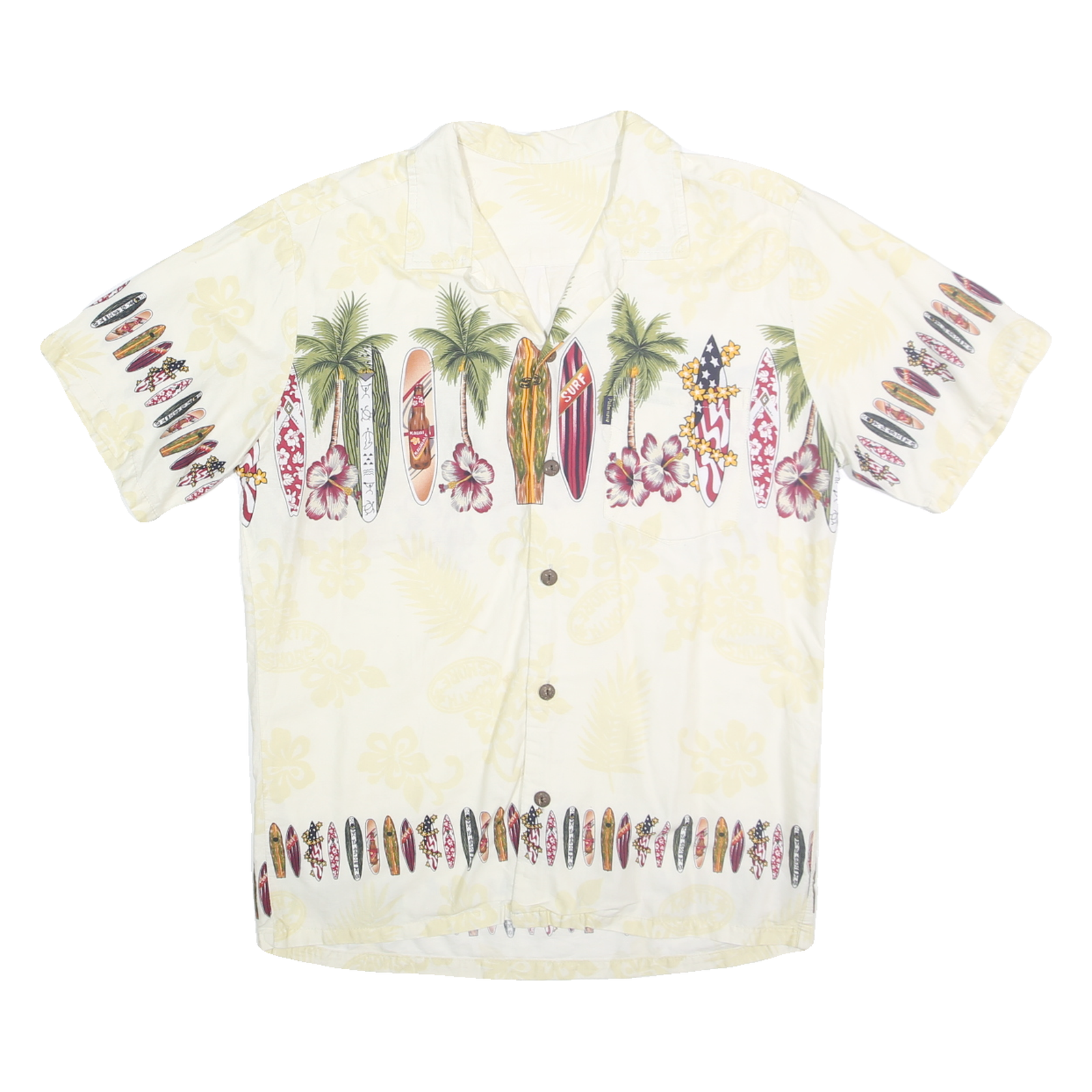Buy PALMWAVE Mens Cream & Multi Surfboard Print Rayon Shirt M Hawaiian Casual Summer Refurbished - $16.89 PALMWAVE Mens Cream & Multi Surfboard Print Rayon Shirt M Hawaiian Casual Summer Refurbished - N/A refurbished available on Cerqular