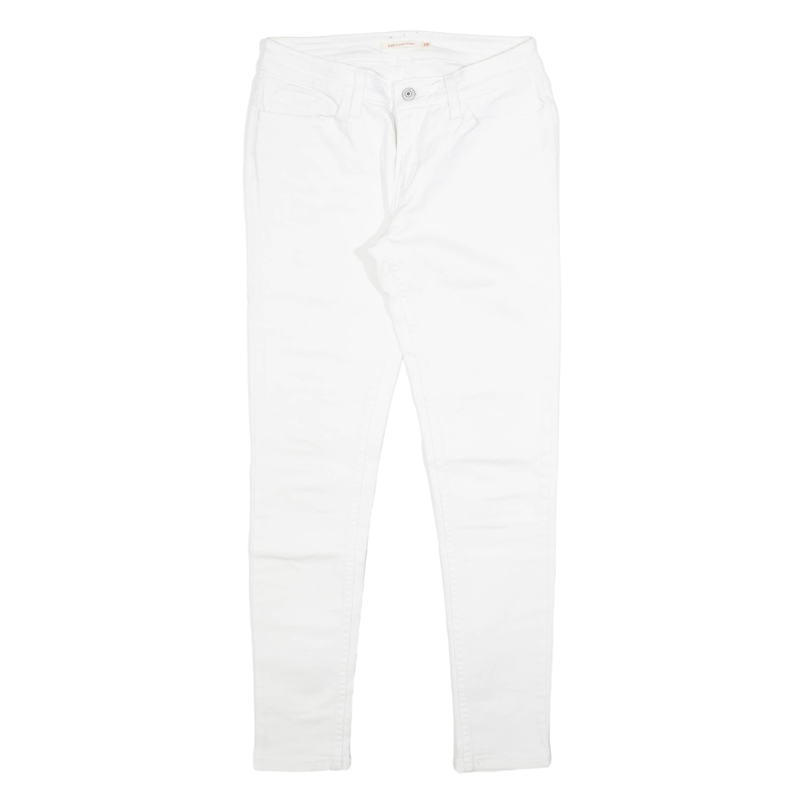 LEVI'S 535 Womens Jeans White Slim Skinny W28 L30 Refurbished - N/A refurbished available on Cerqular