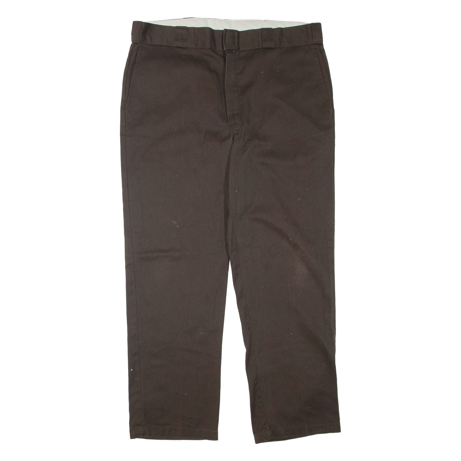 DICKIES Mens Trousers Brown Regular Tapered W38 L30 Refurbished - N/A refurbished available on Cerqular