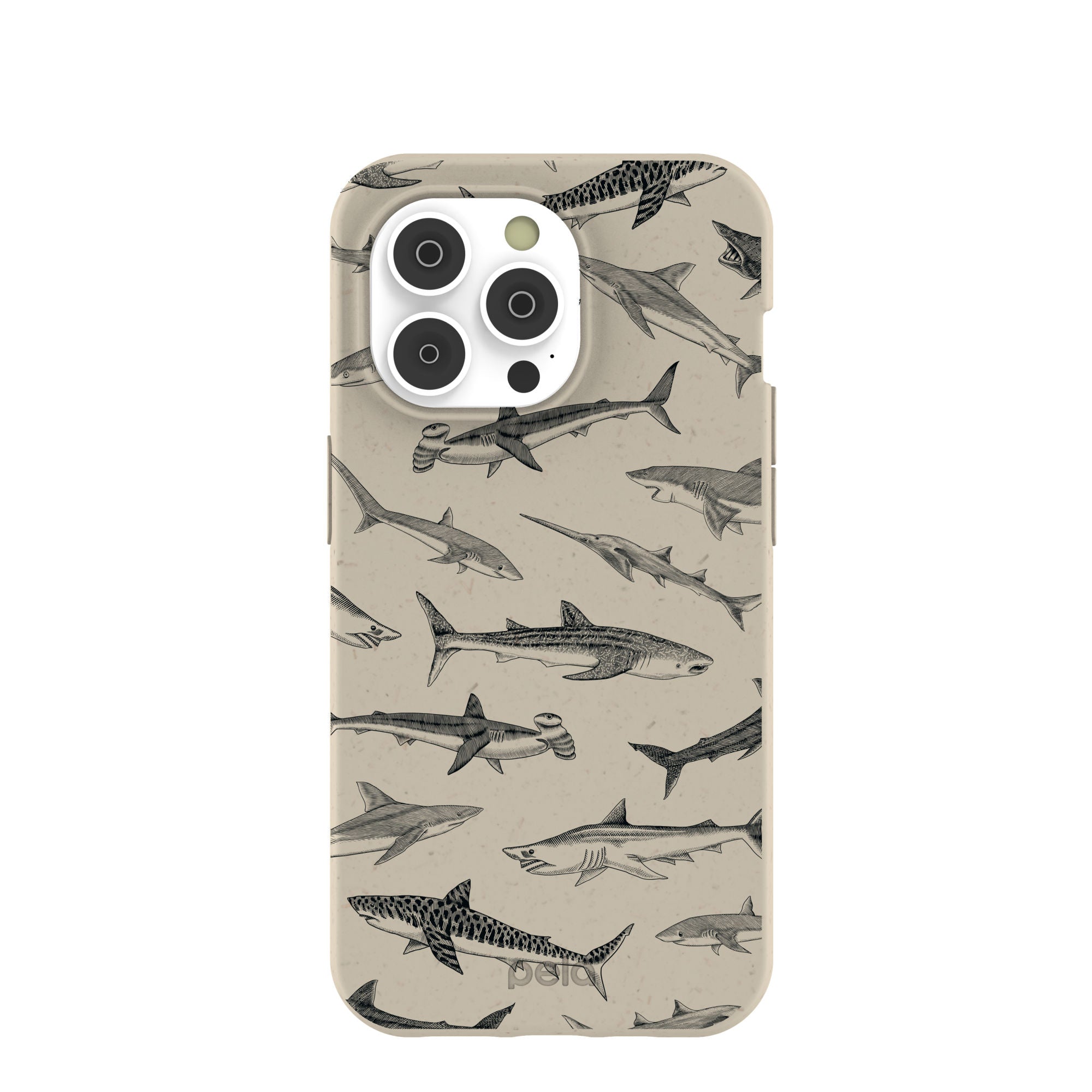 London Fog Shark World iPhone 14 Pro Case Refurbished - Pela Case refurbished available on Cerqular