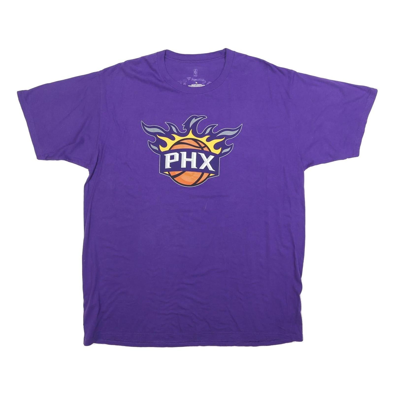 FANATICS Mens Purple Phoenix Suns Basketball T-Shirt XL Short Sleeve Crew Neck Refurbished - N/A refurbished available on Cerqular