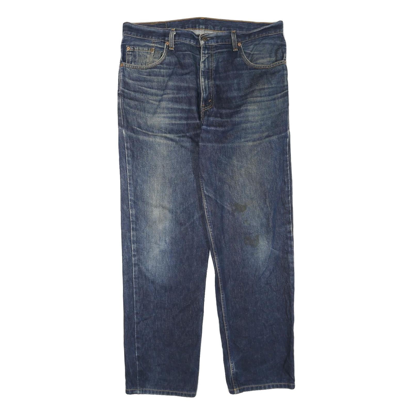 LEVI'S 504 Mens Jeans Blue Regular Straight Denim Medium W38 L30 Classic Style Refurbished - N/A refurbished available on Cerqular