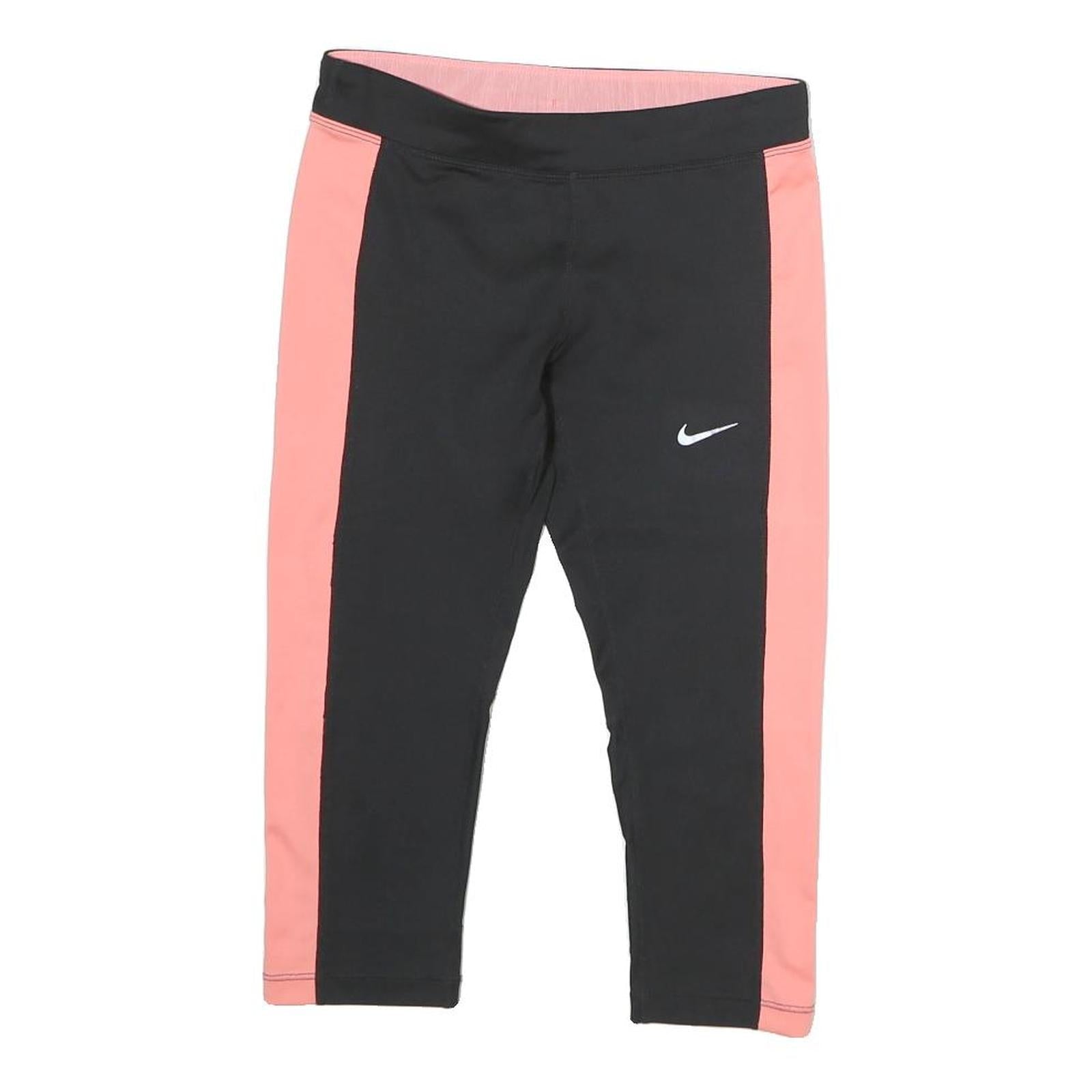 NIKE Mens Shorts Black & Salmon XS W26 Polyester Sports Running Gym Training Refurbished - N/A refurbished available on Cerqular