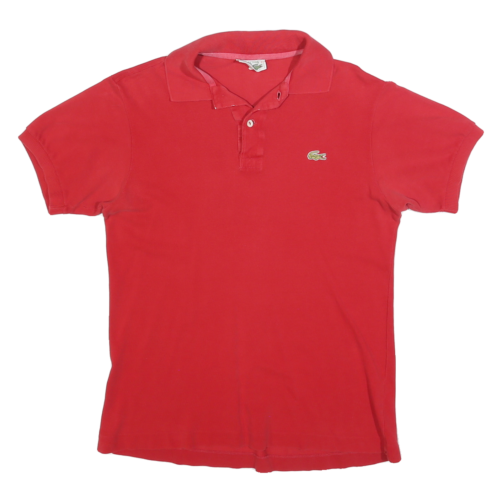 LACOSTE Mens Red Short Sleeve Plain Polo Shirt S Classic Cotton Blend Refurbished - N/A refurbished available on Cerqular