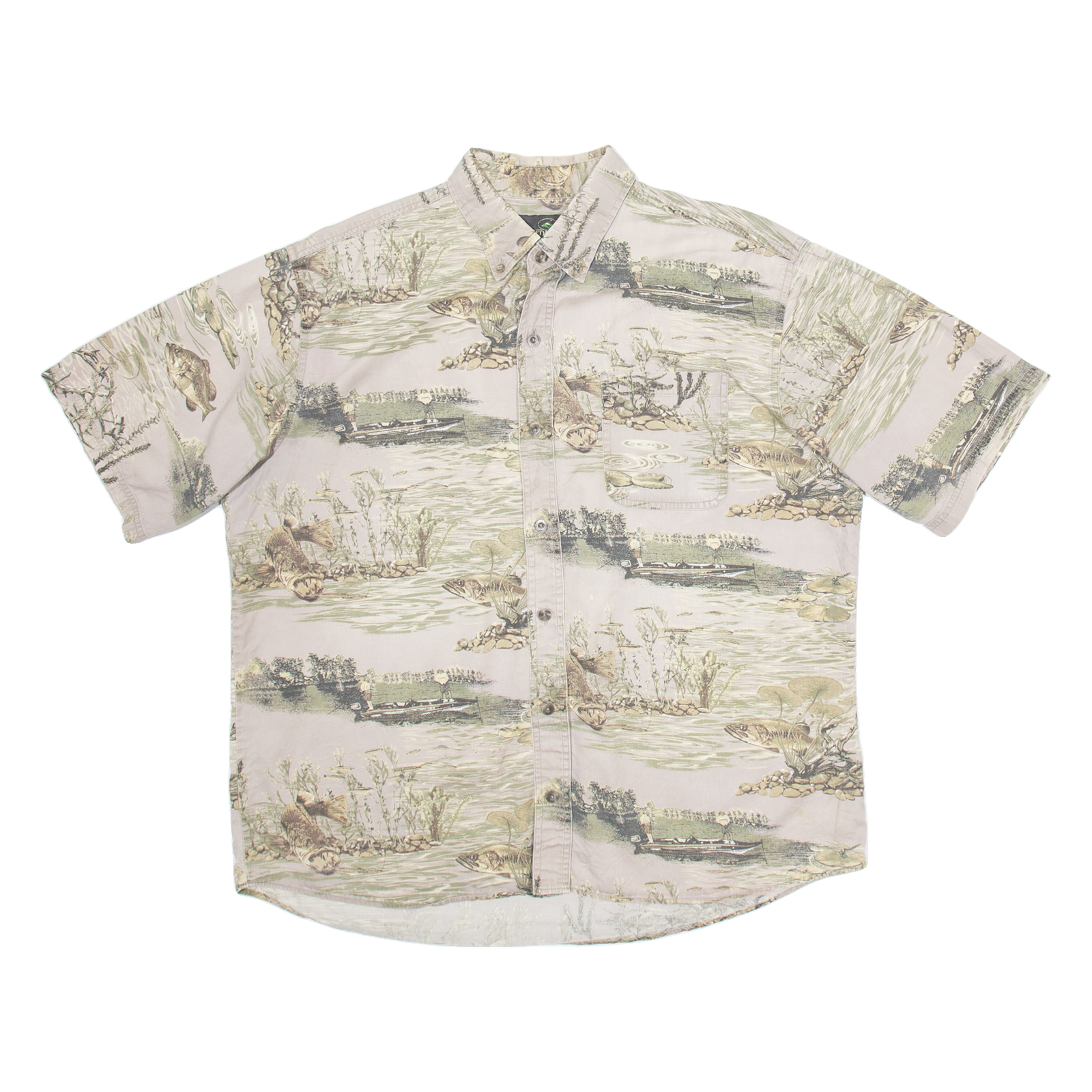REDHEAD Mens Shirt Brown Crazy Pattern XL Refurbished - N/A refurbished available on Cerqular