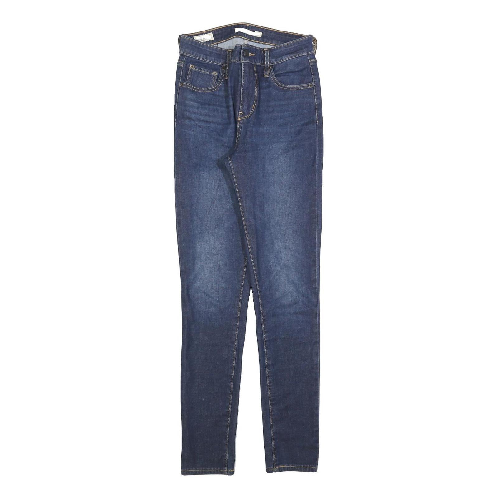 LEVI'S 721 Womens Jeans Blue Slim Skinny Denim Light W26 L30 Skinny Fit Zip Refurbished - N/A refurbished available on Cerqular