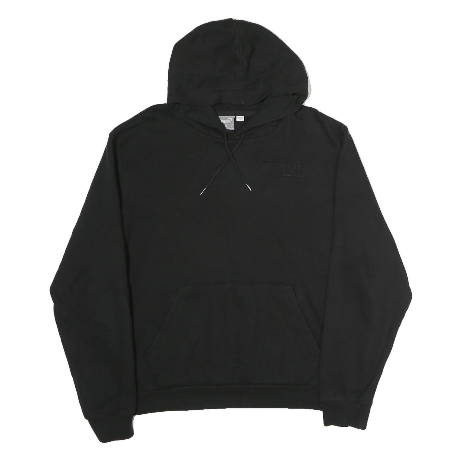 PUMA Mens Black Hoodie XL Cotton Pullover Casual Sportswear Sweatshirt Refurbished - N/A refurbished available on Cerqular
