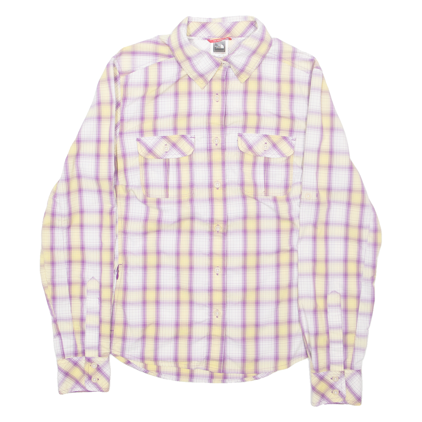 THE NORTH FACE Outdoor Womens Shirt Purple Check Long Sleeve S Refurbished - N/A refurbished available on Cerqular