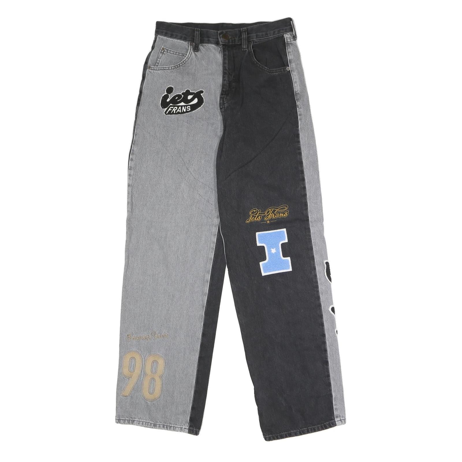IETS FRANS Womens Jeans Black & Grey Regular Straight Denim Medium W27 L32 Refurbished - N/A refurbished available on Cerqular