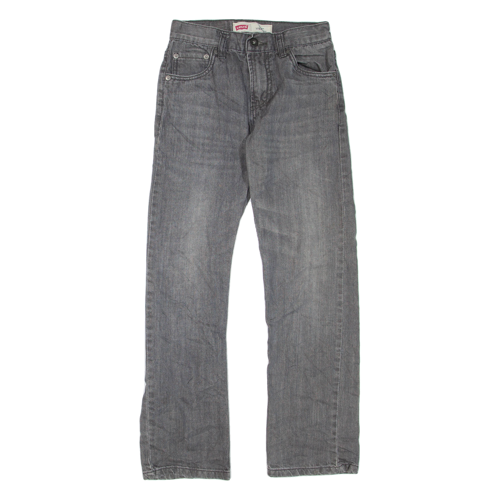LEVI'S 514 Womens Jeans Grey Regular Straight W25 L27 Refurbished - N/A refurbished available on Cerqular