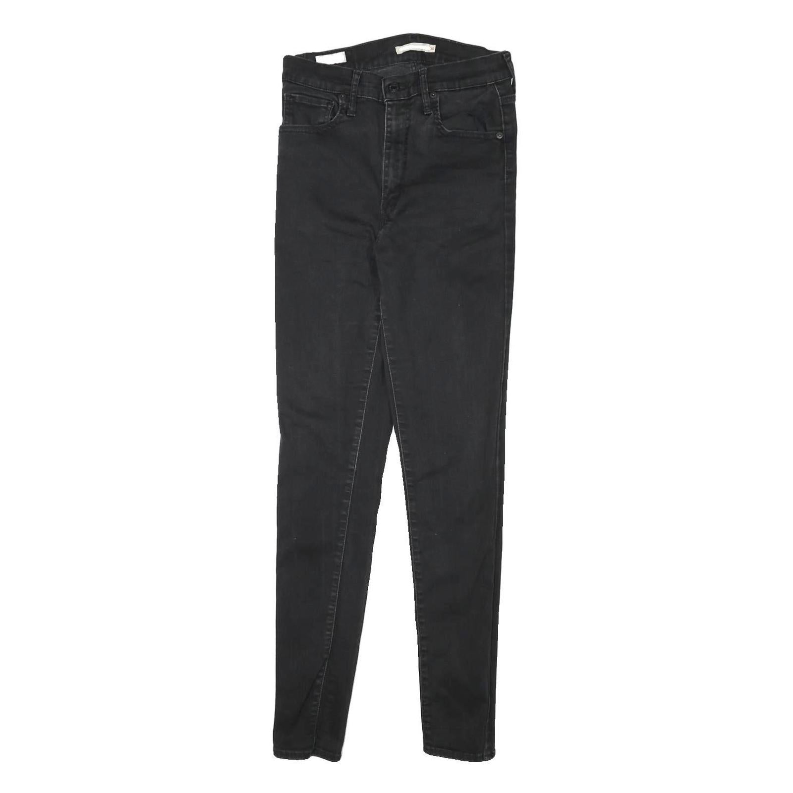 LEVI'S Womens Slim Black Denim Slim Skinny Jeans W28 L30 Stretch Cotton Blend Refurbished - N/A refurbished available on Cerqular