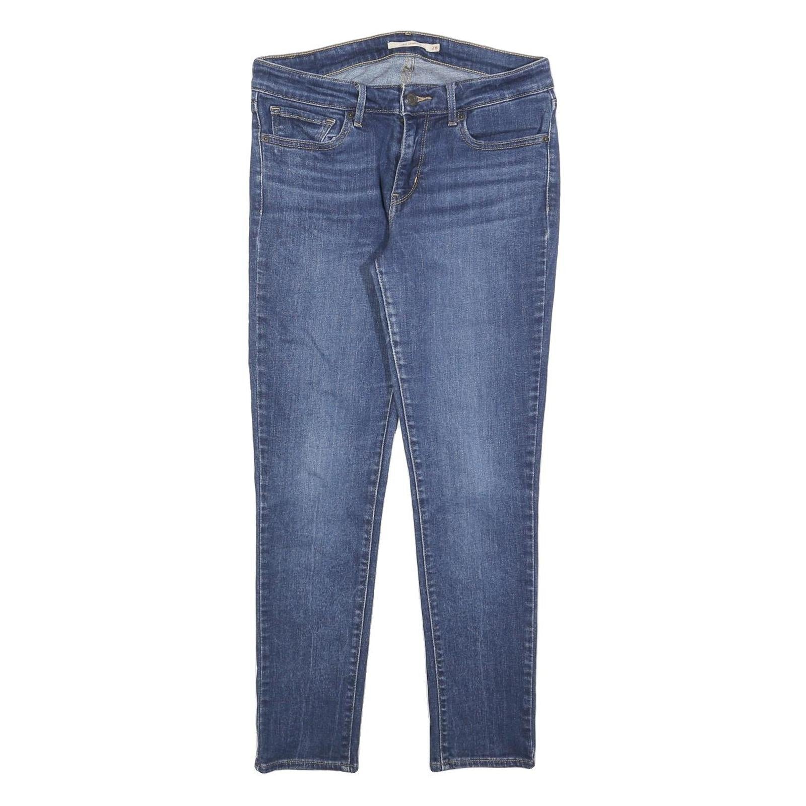 LEVI'S 711 Womens Slim Blue Denim Light W28 L26 Zip Jeans Refurbished - N/A refurbished available on Cerqular