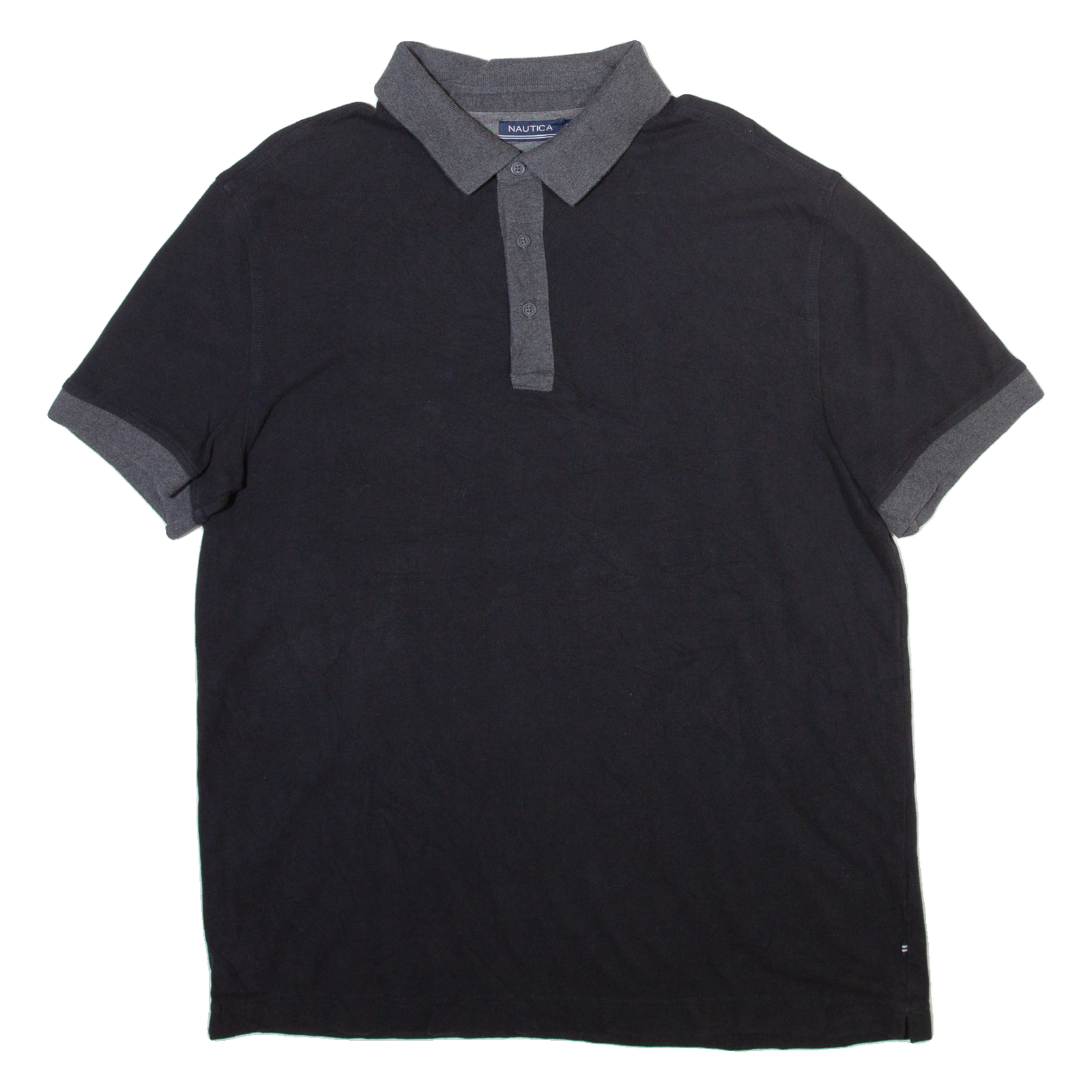 NAUTICA Mens Polo Shirt Black XL Refurbished - N/A refurbished available on Cerqular