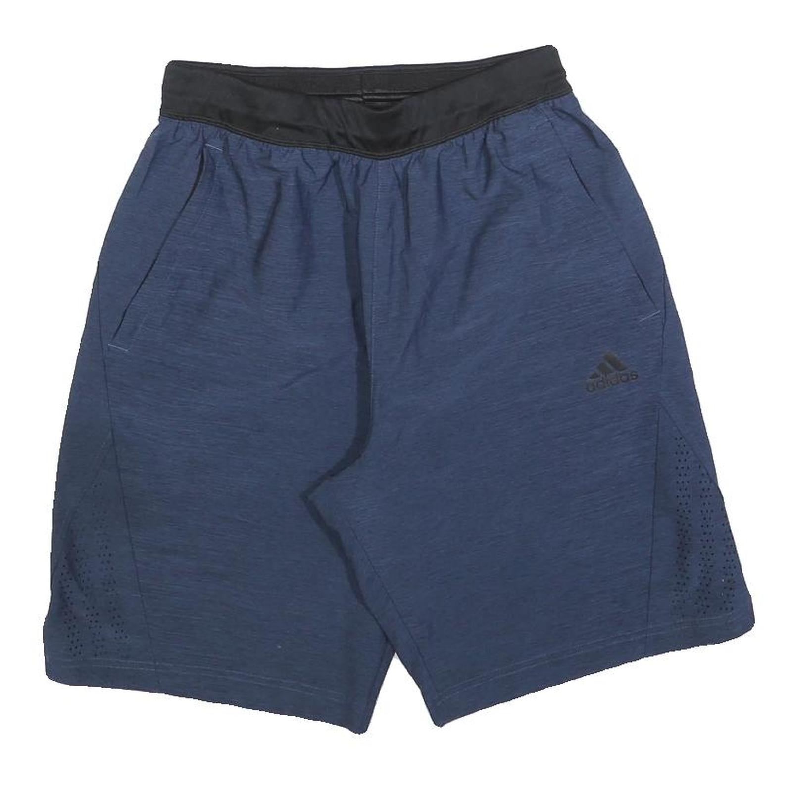 ADIDAS Mens Shorts Blue S W26 Polyester Sports Casual Lightweight Refurbished - N/A refurbished available on Cerqular