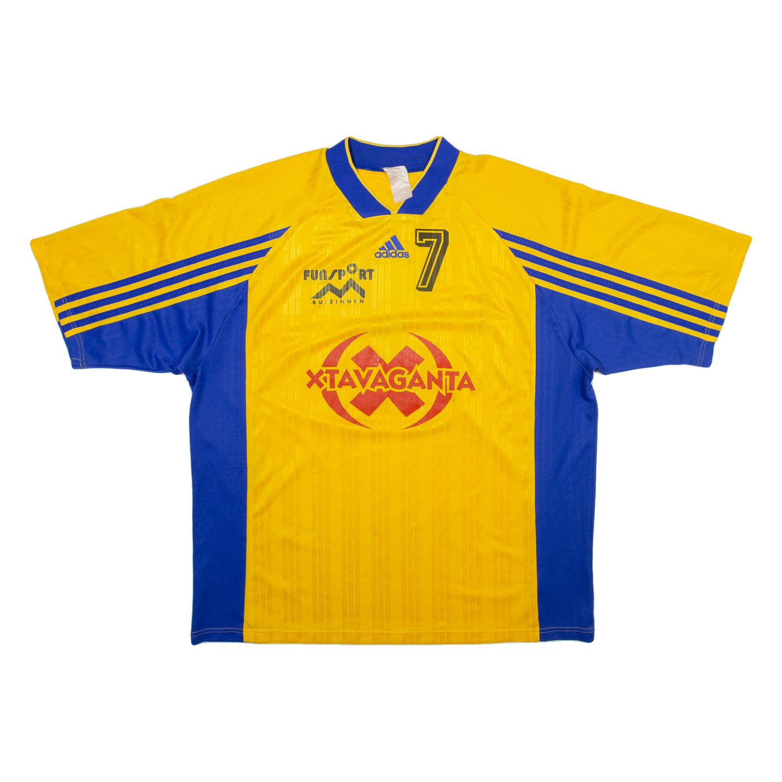 ADIDAS Football Style Mens Jersey Yellow V-Neck 2XL Refurbished - N/A refurbished available on Cerqular