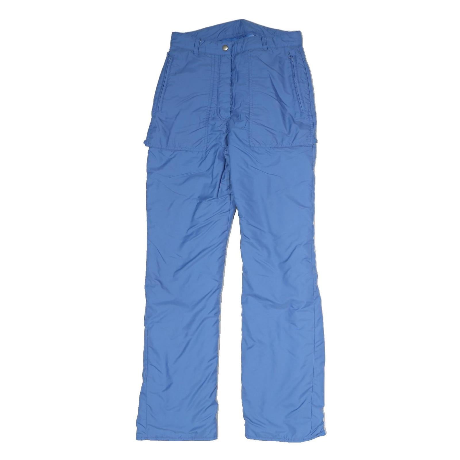 Womens Regular Fit Blue Cotton Trousers W26 L29 Practical Pocket Outdoor Zip Refurbished - N/A refurbished available on Cerqular