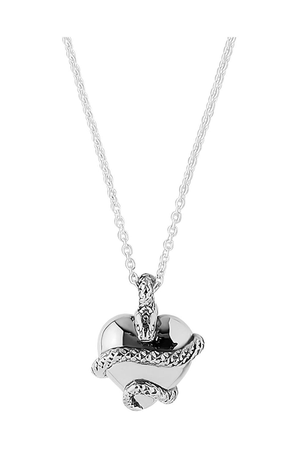 Wise Heart Charm Necklace Silver | Size: .75 inch Charm + 18 inch Chain Refurbished - N/A (There is no well-known brand by the name "A refurbished available on Cerqular