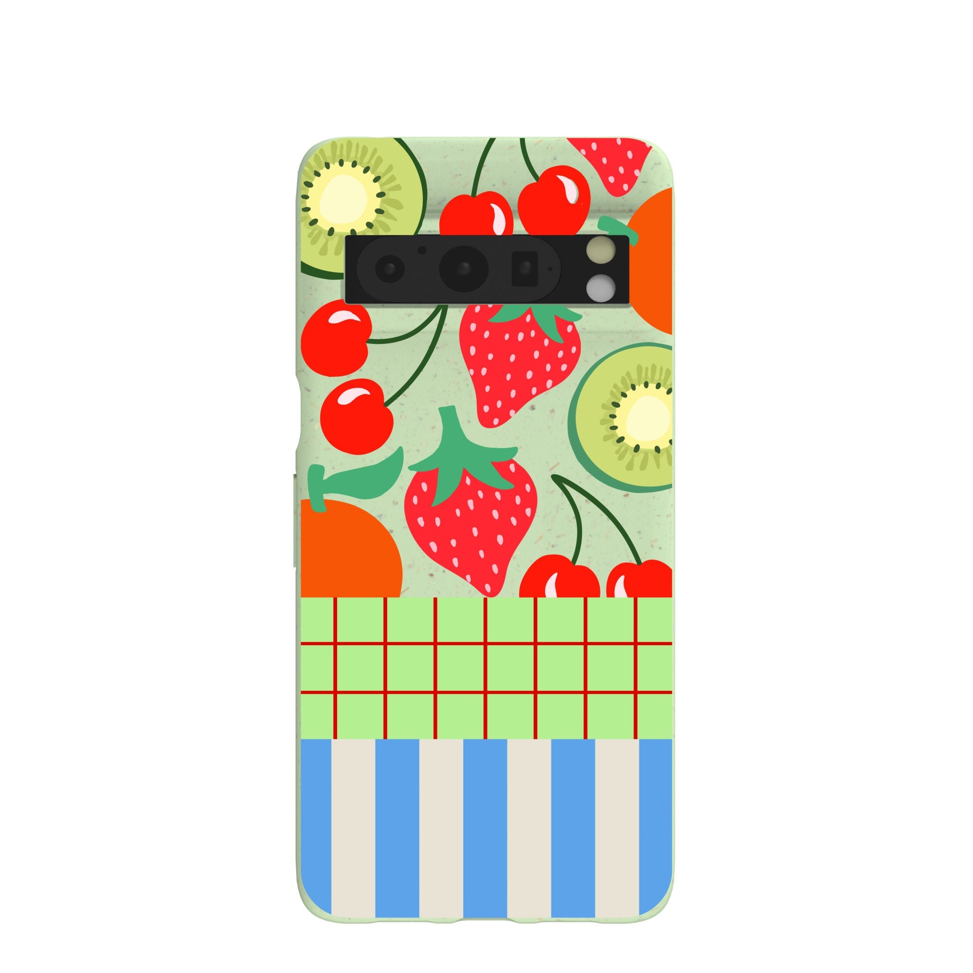 Sage Green Fresh Picnic Google Pixel 8 Pro Case Refurbished - Pela Case refurbished available on Cerqular