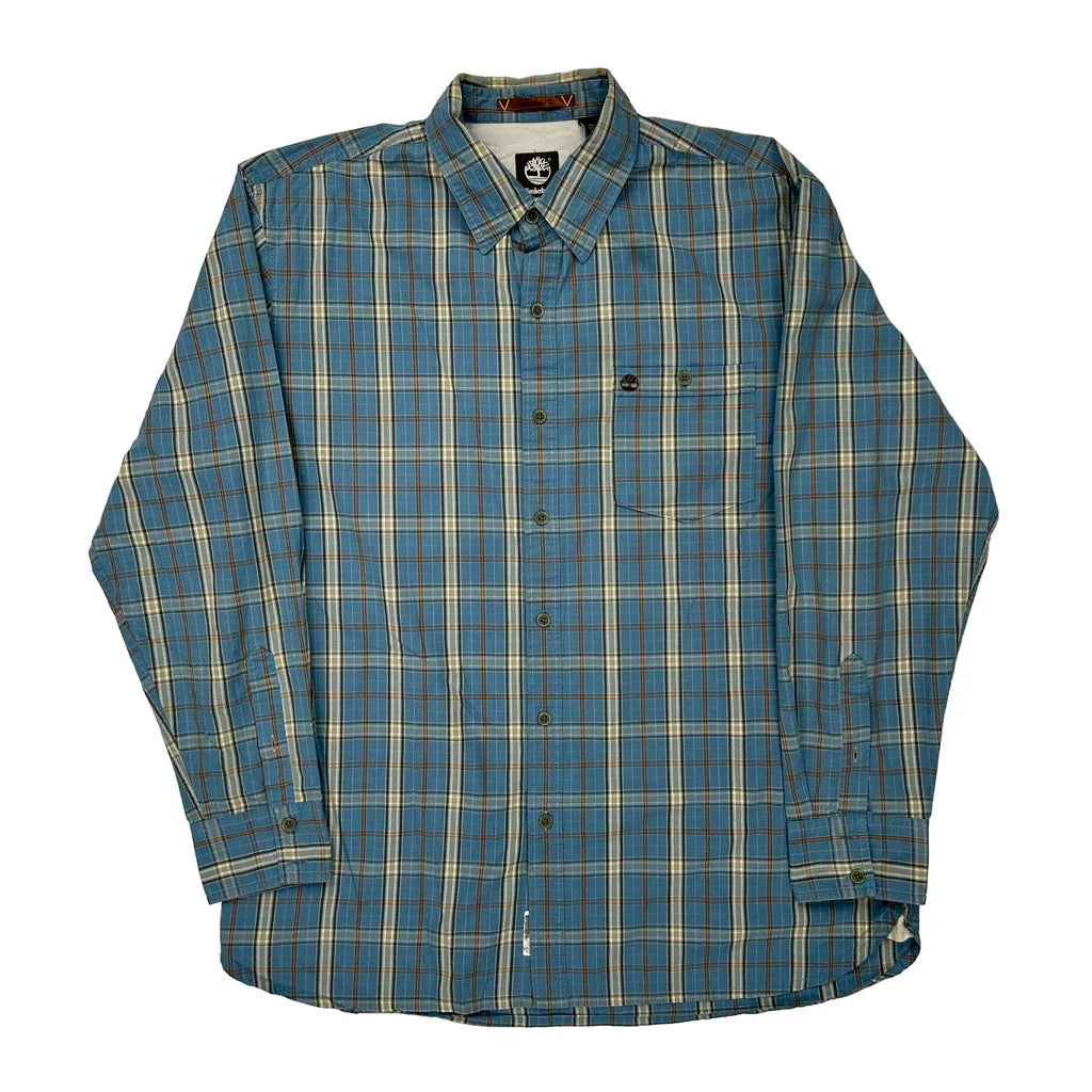 Buy Timberland Checked Shirt - Large Green Cotton Refurbished - $40.19 Timberland Checked Shirt - Large Green Cotton Refurbished - Thrifted (note: this is a term often used to describe second- refurbished available on Cerqular