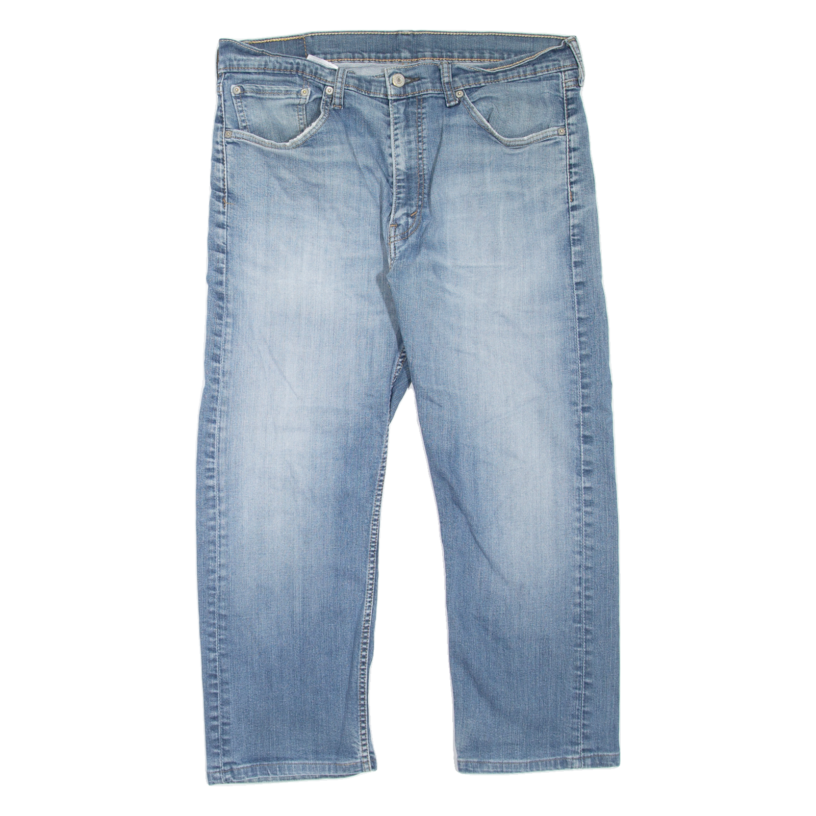 LEVI'S 505 Jeans Mens Blue Regular Straight Stone Wash W36 L24 Refurbished - N/A refurbished available on Cerqular