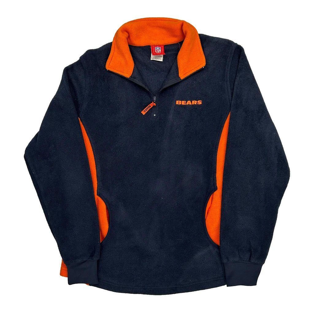 Bears Nfl Football Top - Large Navy Polyester Refurbished - Thrifted (note: this is a term often used to describe second- refurbished available on Cerqular
