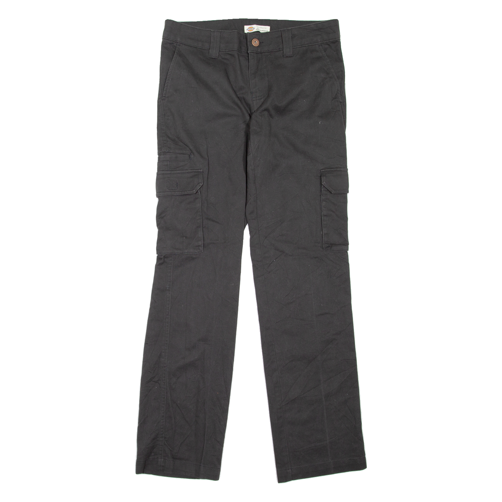 DICKIES Cargo Workwear Womens Trousers Black Relaxed Straight W30 L31 Refurbished - N/A refurbished available on Cerqular