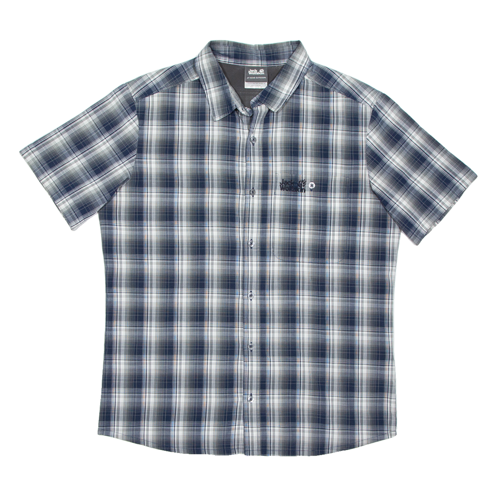 JACK WOLFSKIN Mens Shirt Blue Check S Refurbished - N/A refurbished available on Cerqular