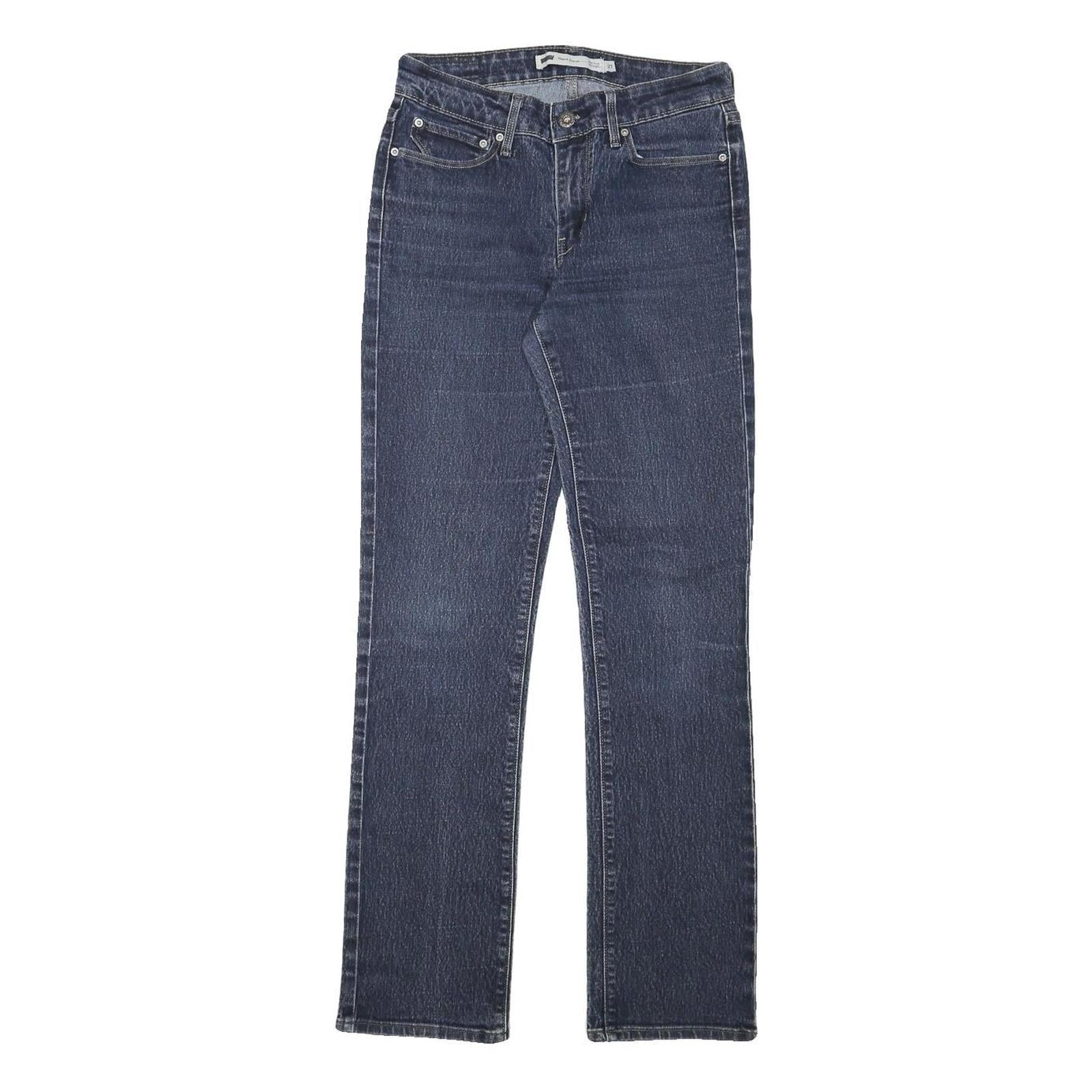 LEVI'S Womens Regular Fit Denim Jeans Dark Blue W27 L30 Classic Cotton Blend Zip Refurbished - N/A refurbished available on Cerqular