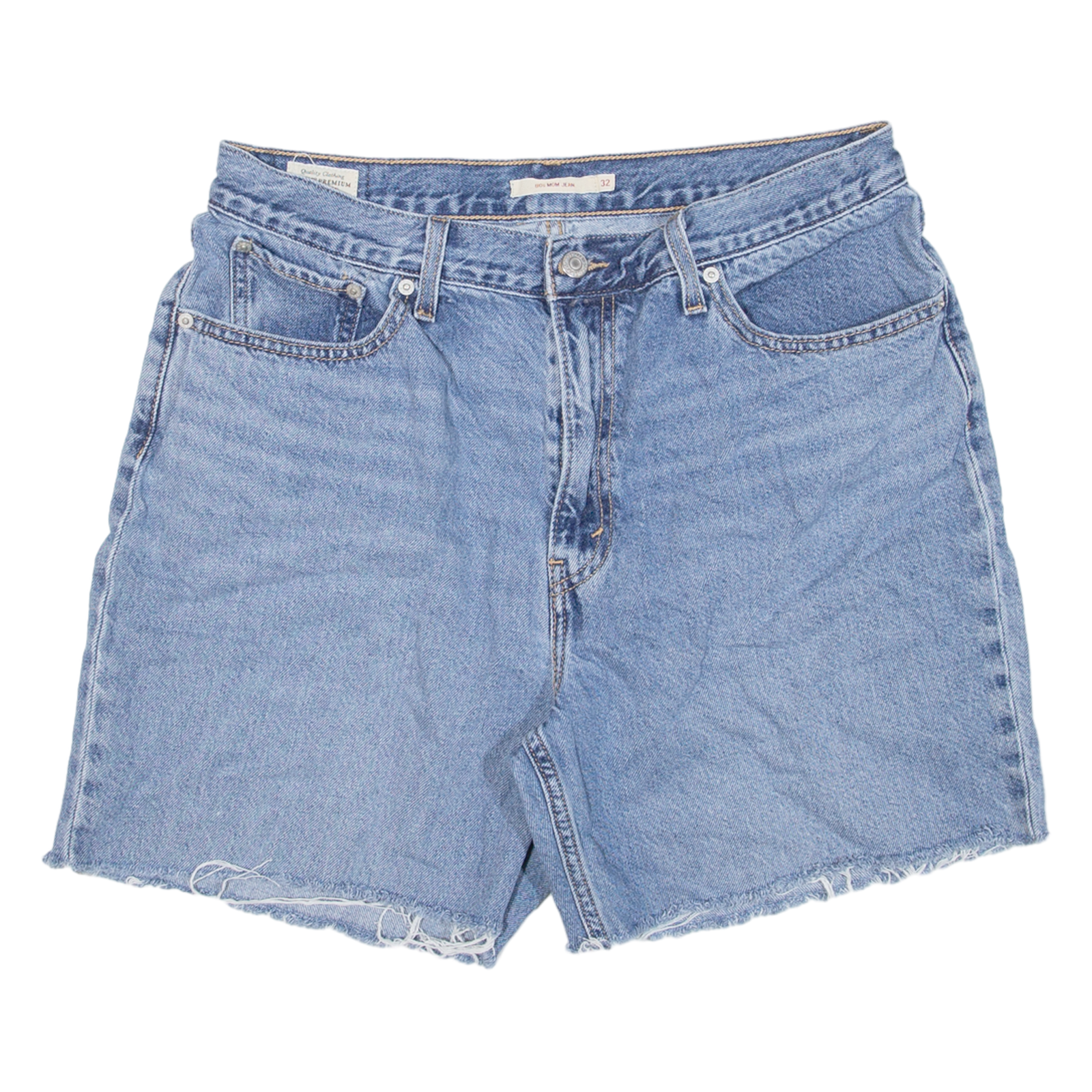 LEVI'S Womens Jorts Shorts Blue M W32 Refurbished - N/A refurbished available on Cerqular