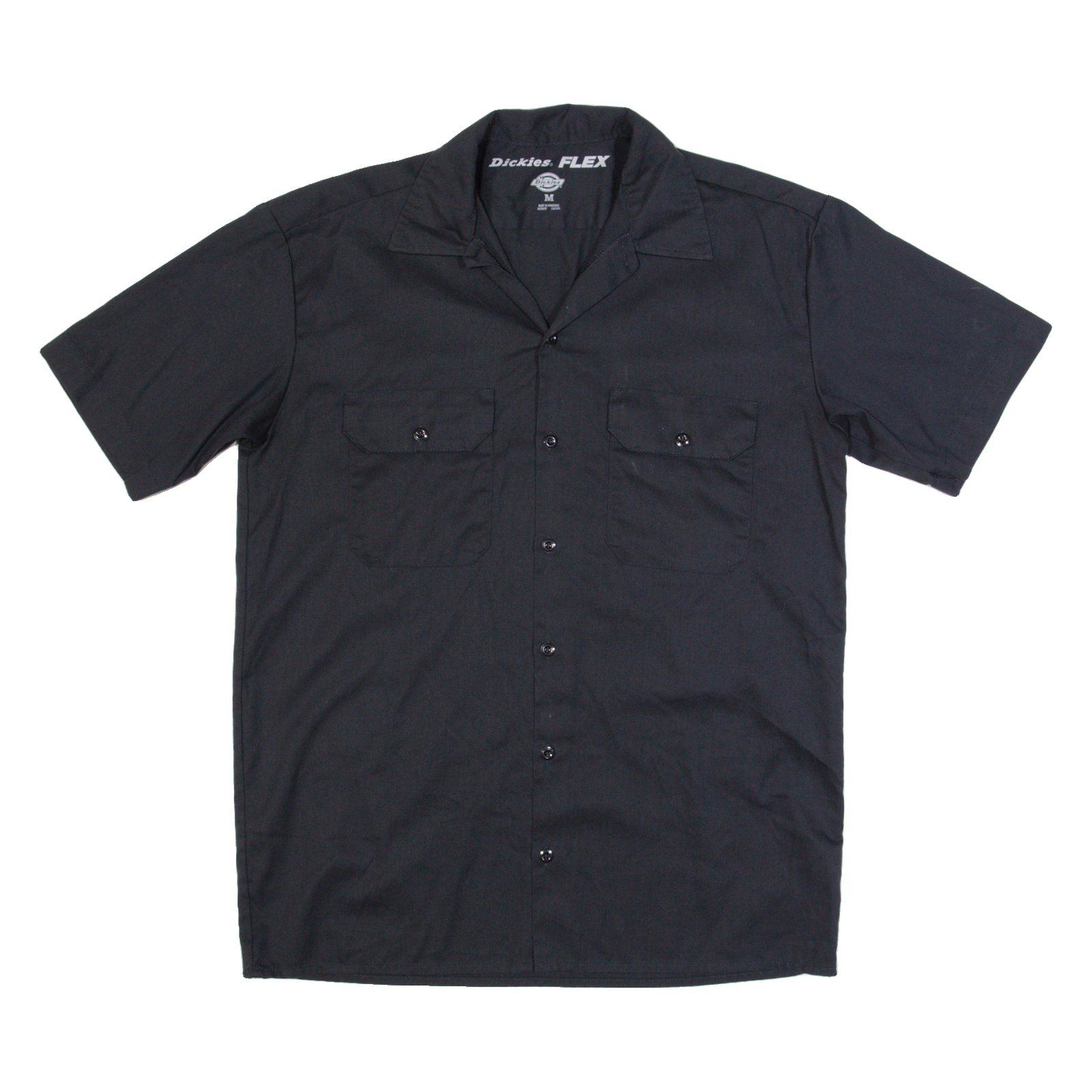 DICKIES Flex Mens Worker Shirt Black M Refurbished - N/A refurbished available on Cerqular