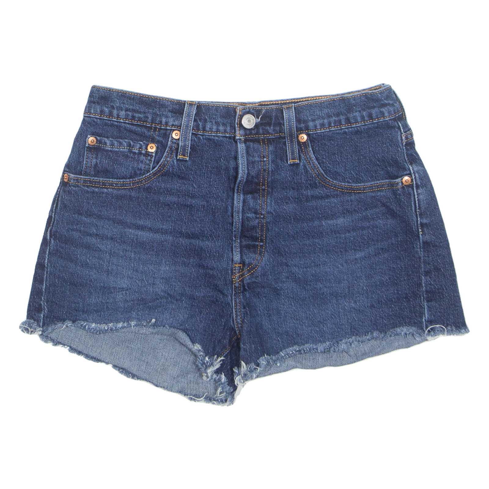 LEVI'S Cut Off 501 Womens Denim Shorts Blue S W28 Refurbished - N/A refurbished available on Cerqular
