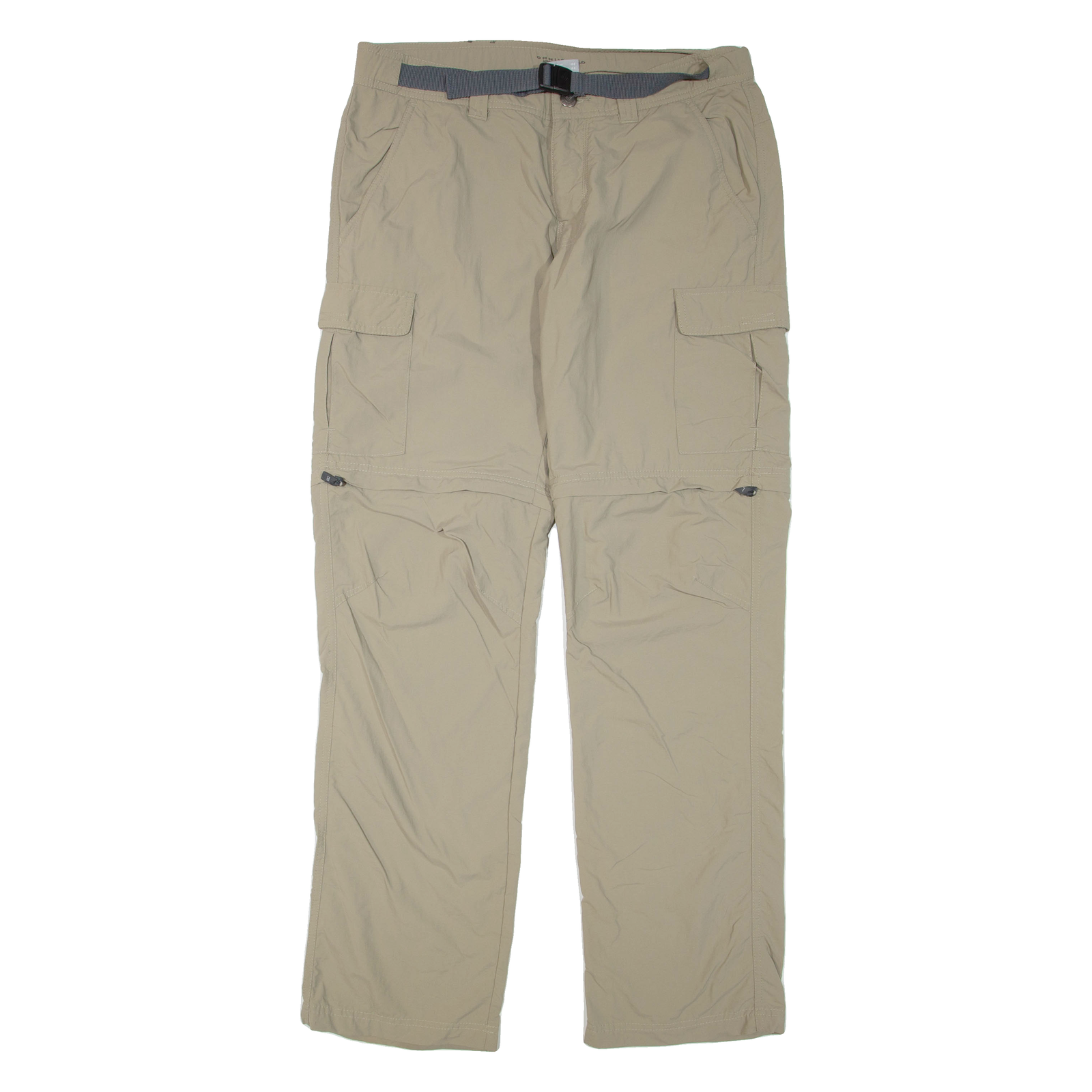 COLUMBIA Belted Womens Trousers Beige Regular Straight W34 L35 Refurbished - N/A refurbished available on Cerqular