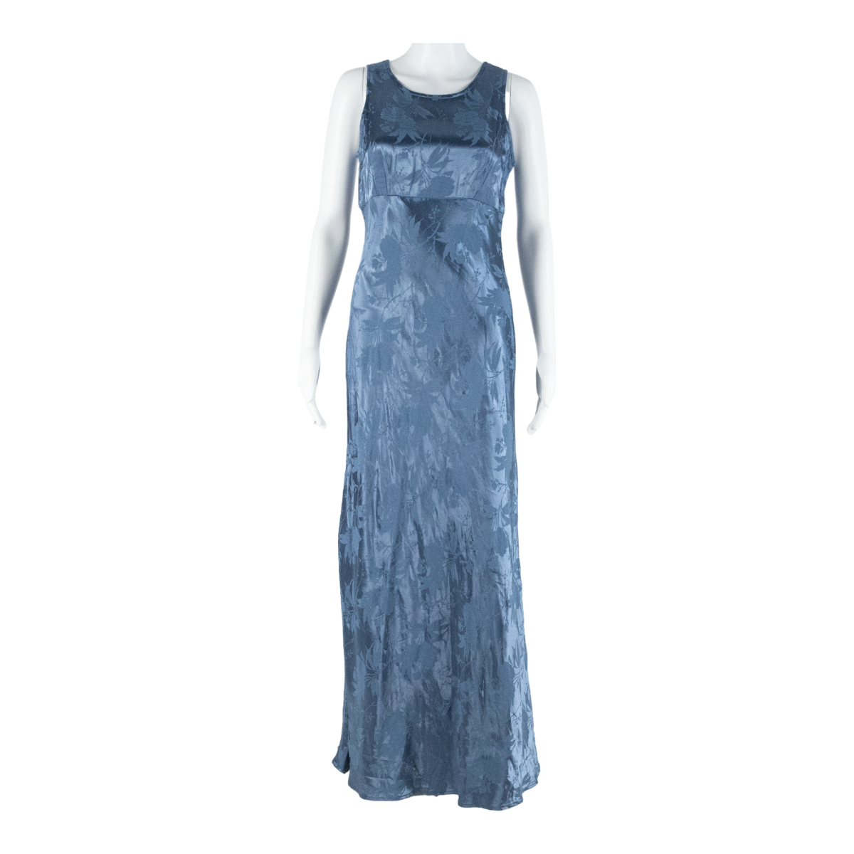 Womens A-Line Dress Blue Floral Sleeveless Long S Refurbished - N/A refurbished available on Cerqular
