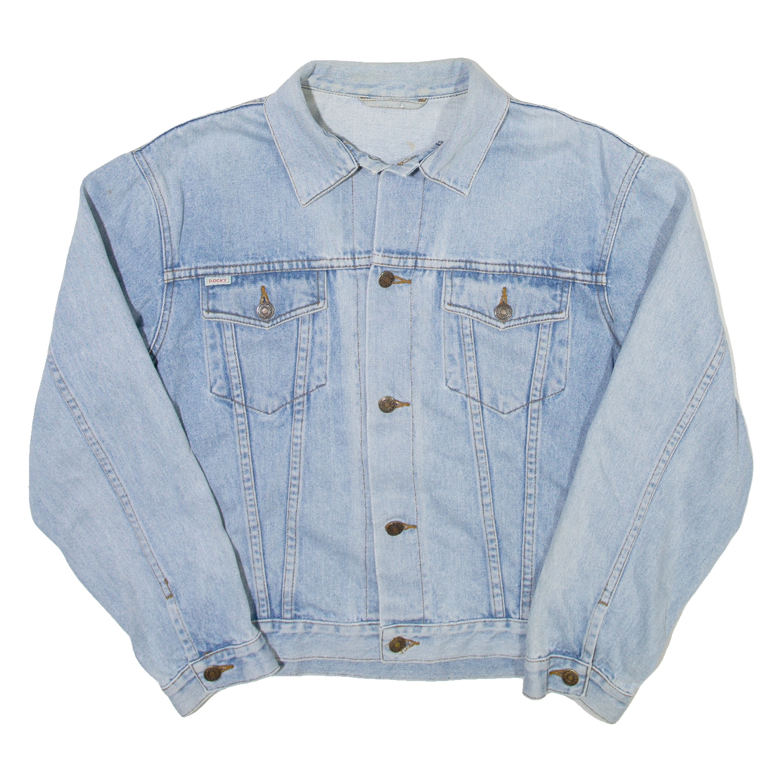 ROCKY Womens Denim Jacket Blue S Refurbished - N/A refurbished available on Cerqular