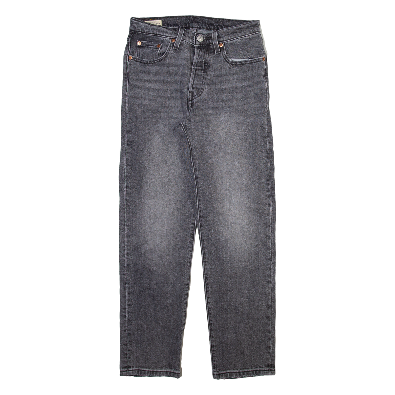LEVI'S 501 BIG E Jeans Womens Grey Regular Straight Stone Wash W25 L28 Refurbished - N/A refurbished available on Cerqular