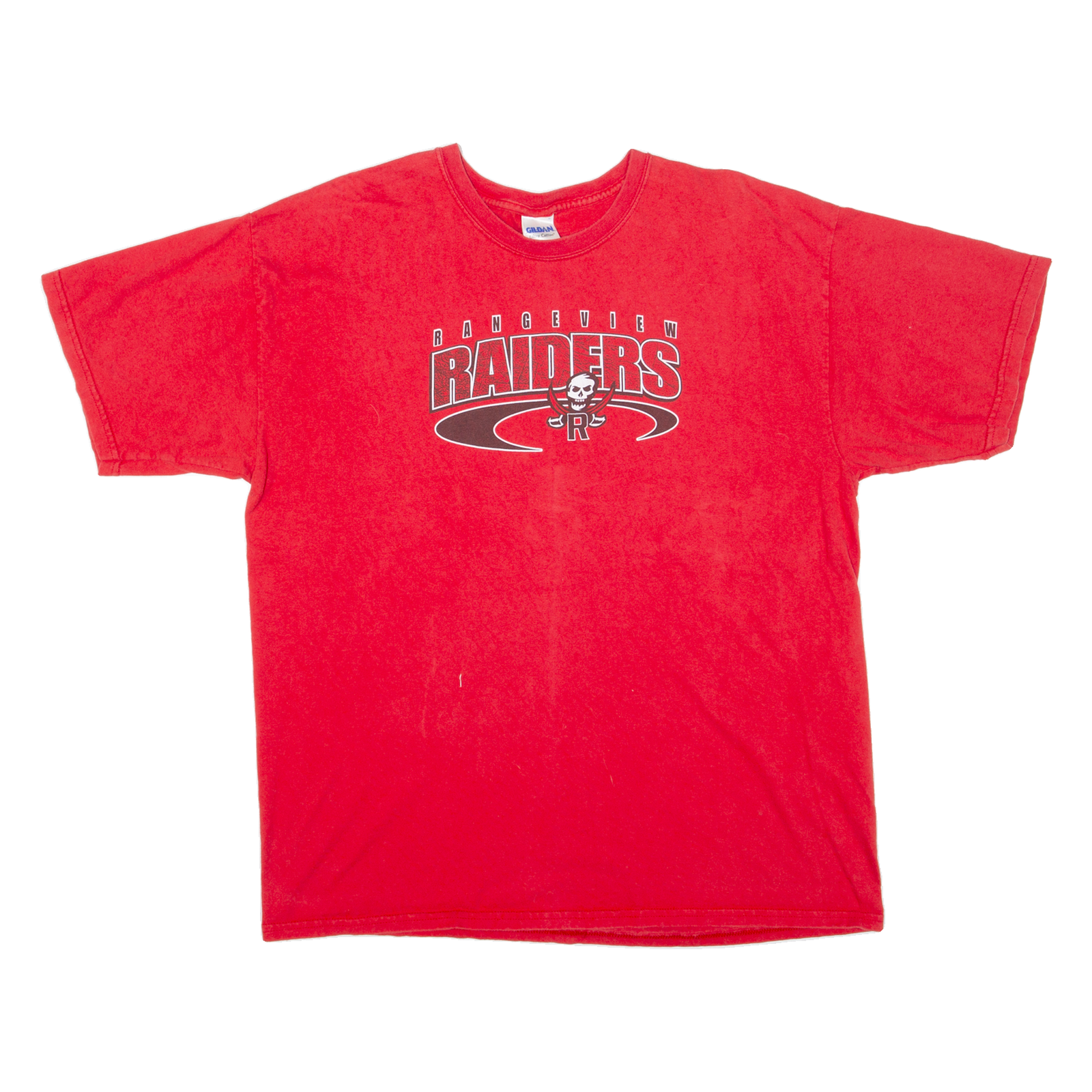 GILDAN Rangeview Raiders Mens T-Shirt Red USA XL Refurbished - N/A refurbished available on Cerqular