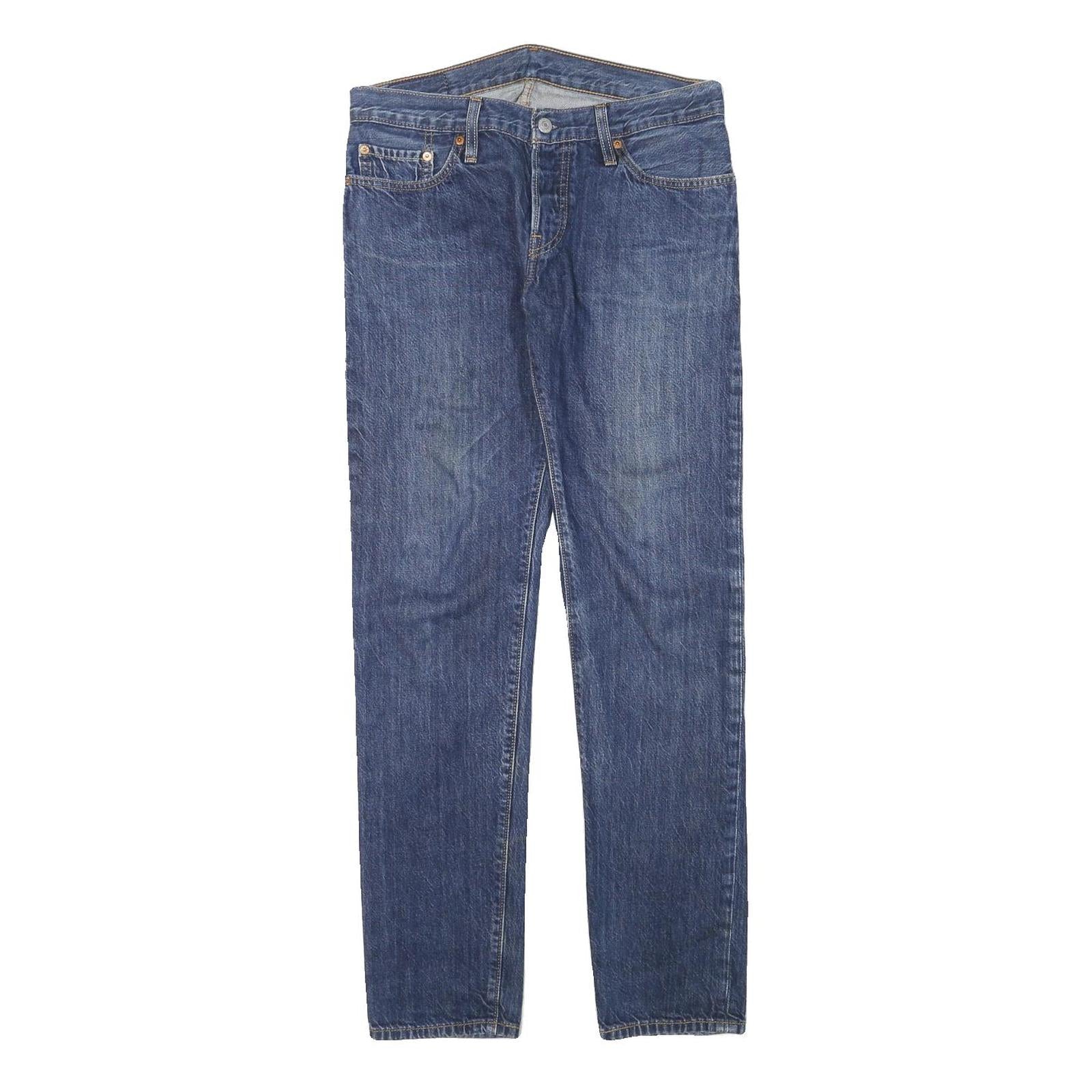 LEVI'S 501CT Womens Jeans Blue Regular Straight Denim Medium W30 L30 Classic Zip Refurbished - N/A refurbished available on Cerqular