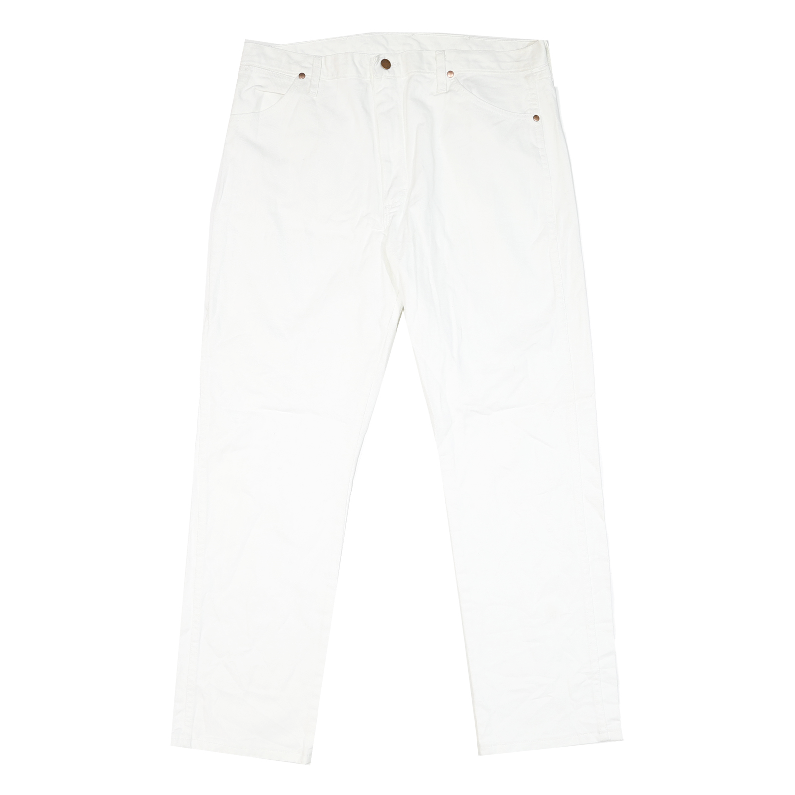 WRANGLER Womens Classic White Denim Jeans W38 L31 Zip Closure Refurbished - N/A refurbished available on Cerqular