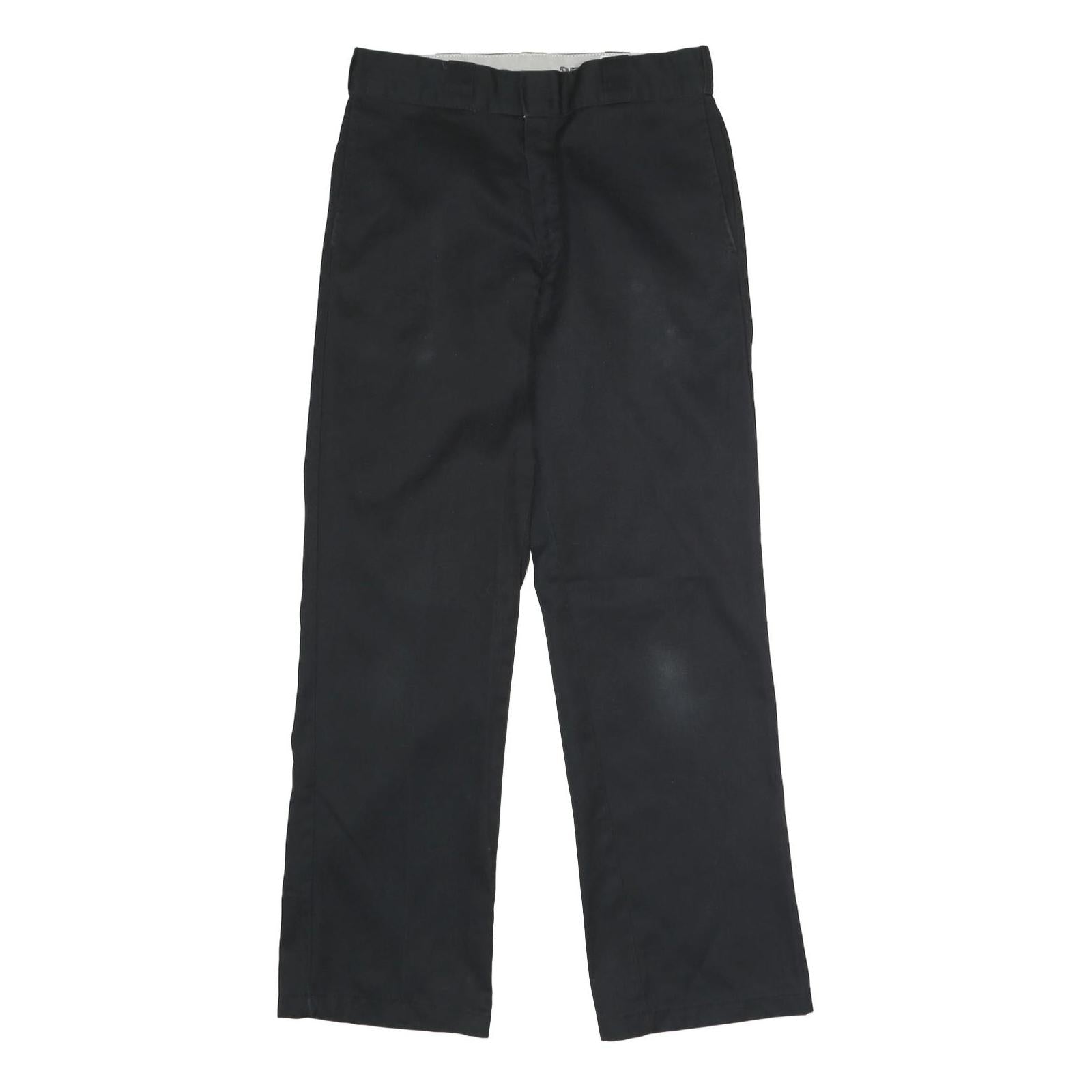 DICKIES Mens Polyester Blend Black Classic Straight Trousers W31 L31 Workwear Refurbished - N/A refurbished available on Cerqular